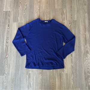 Cobalt Blue Waffle Shirt